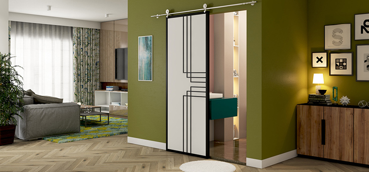 sliding bathroom door installation in Elverta
